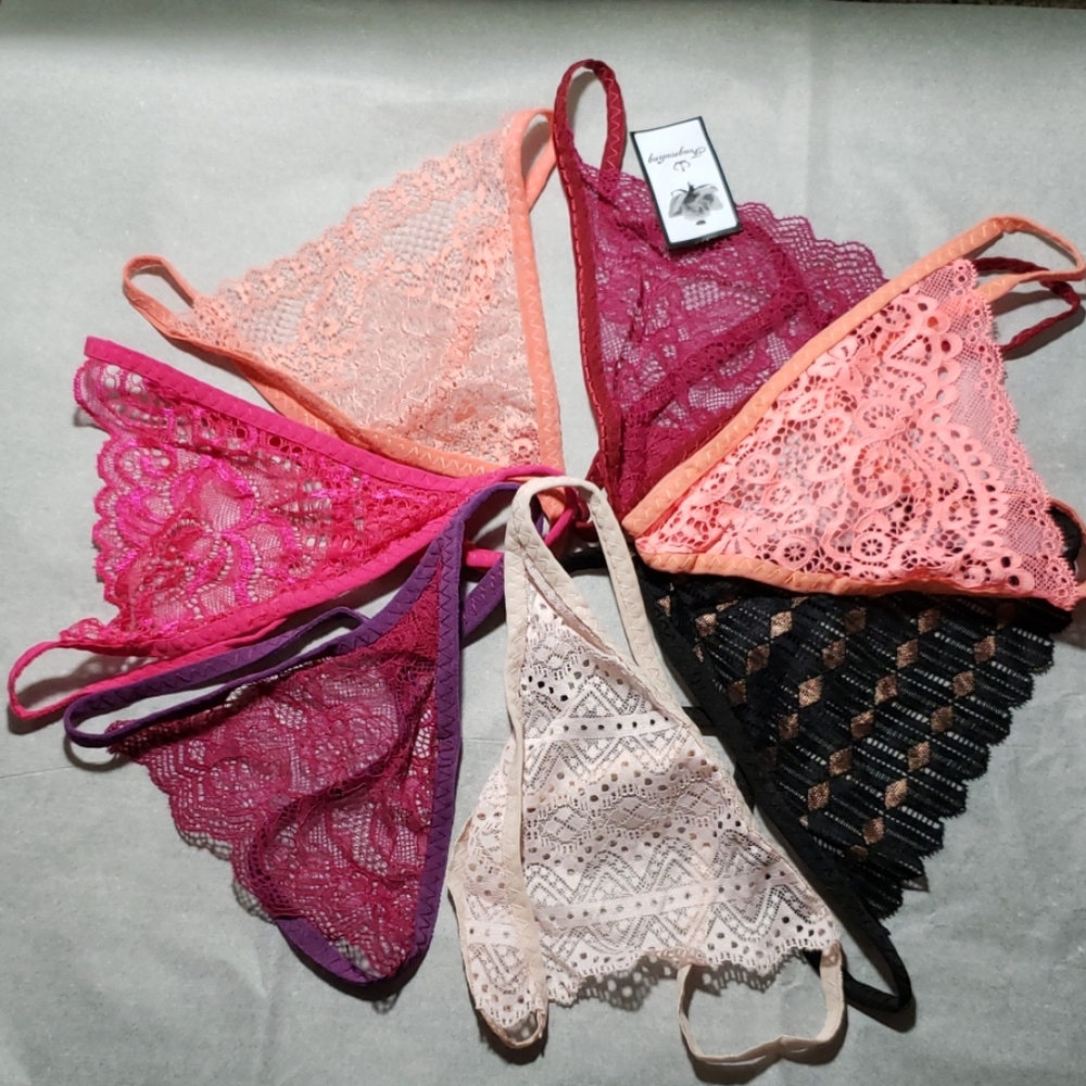 7 pair set of women's gstring underwear